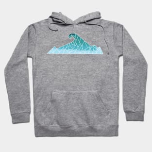 Geometric Ocean Wave Hoodie